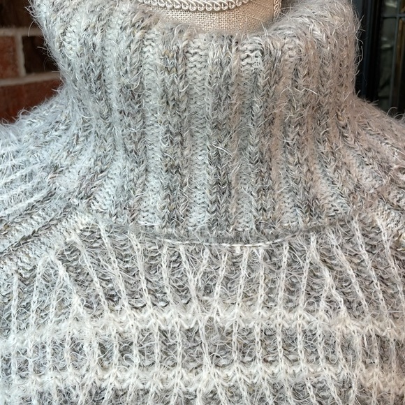 Anthropologie Sleeping On Snow Eyelash Knit Turtleneck Sweater Dress - Picture 2 of 8